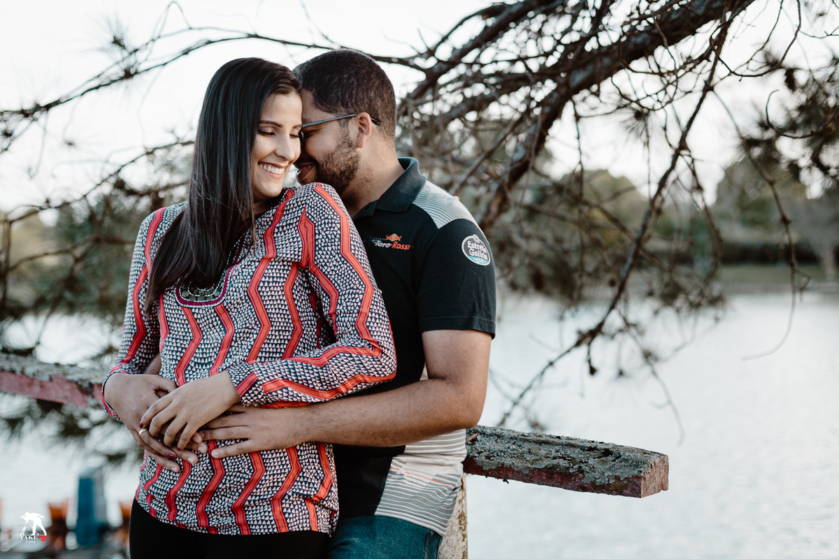 momento de conexão do casal de noivos 