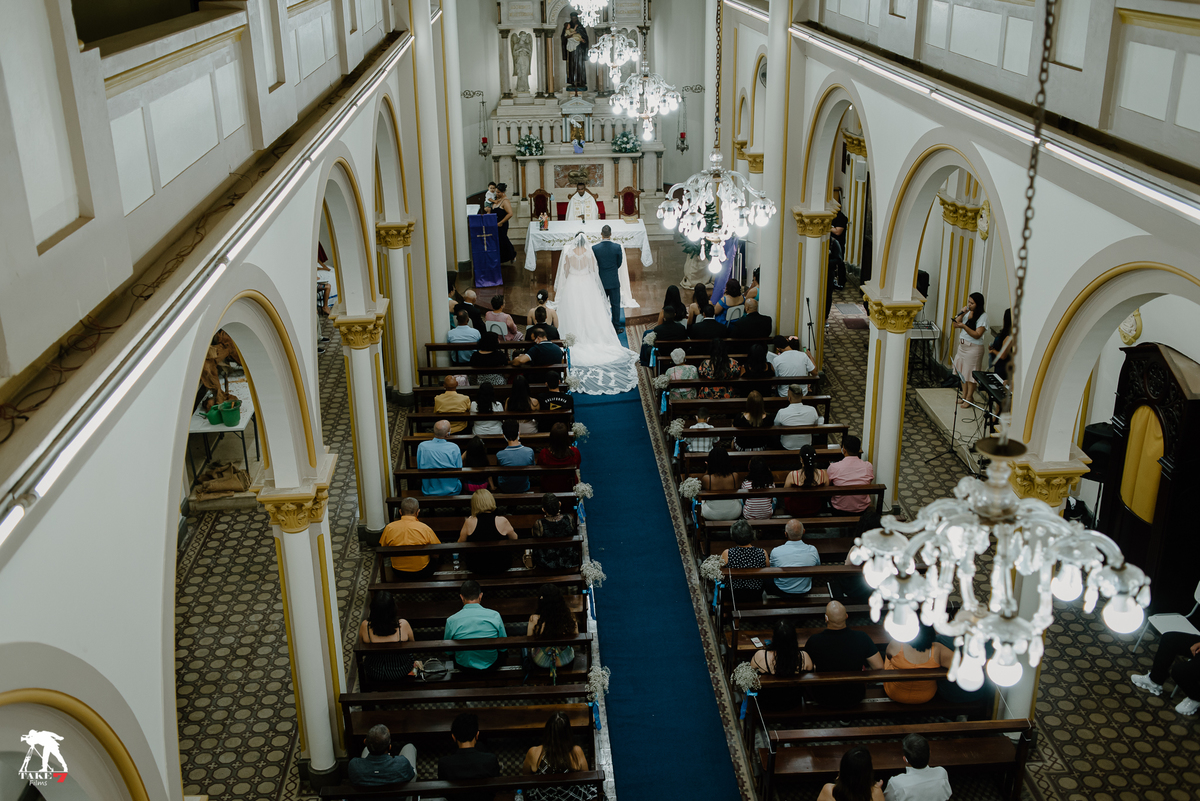 cerimônia do mezanino da igreja 