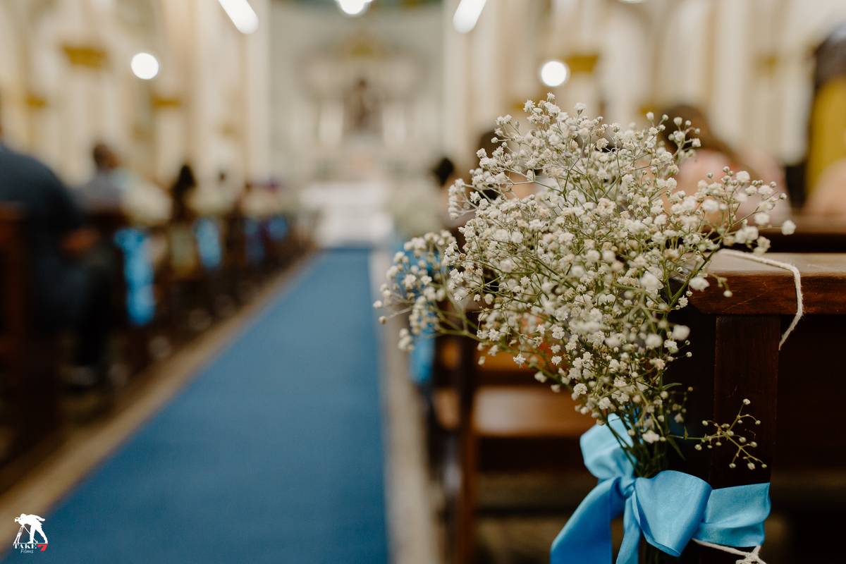 decoração da cerimônia 