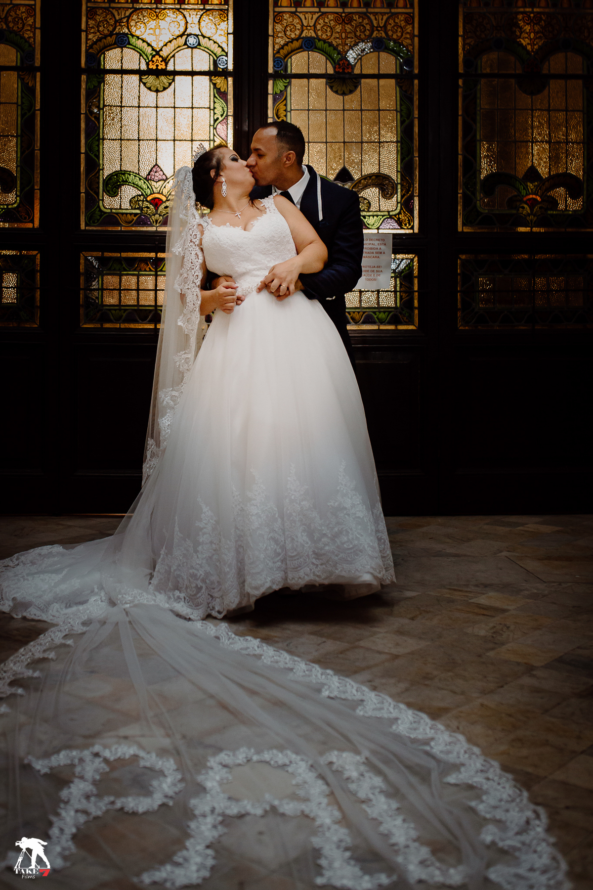 véu da noiva com o nome pai 