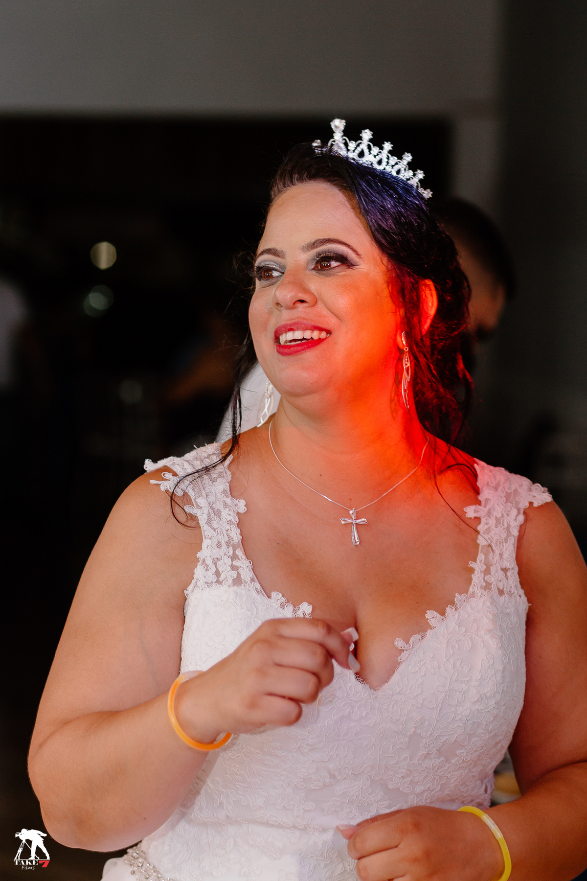 noiva na festa do casamento 