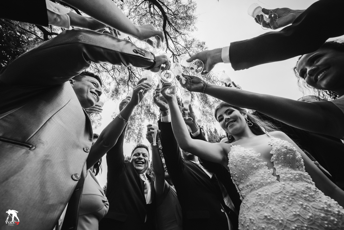 brinde com os padrinhos 