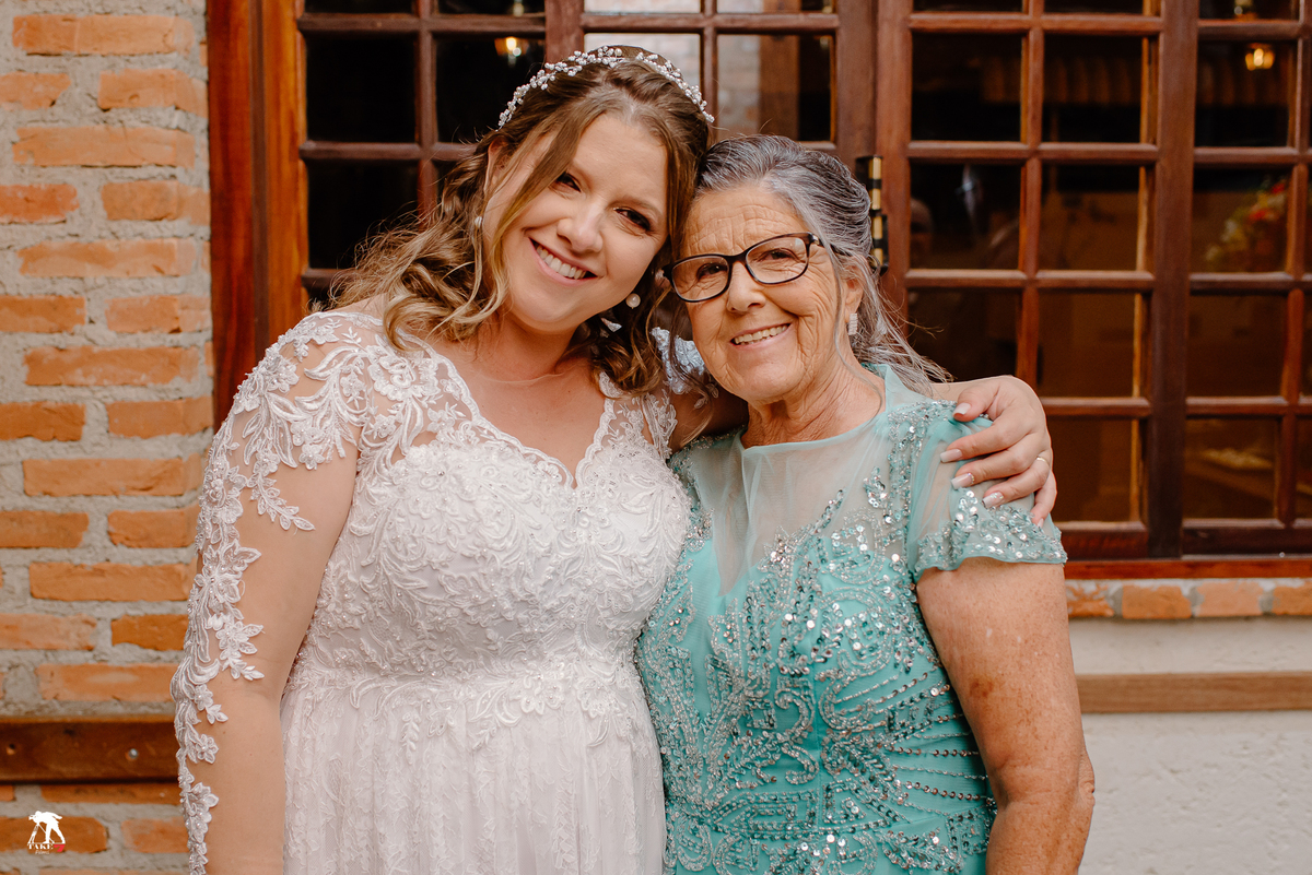 Noiva com a mãe 