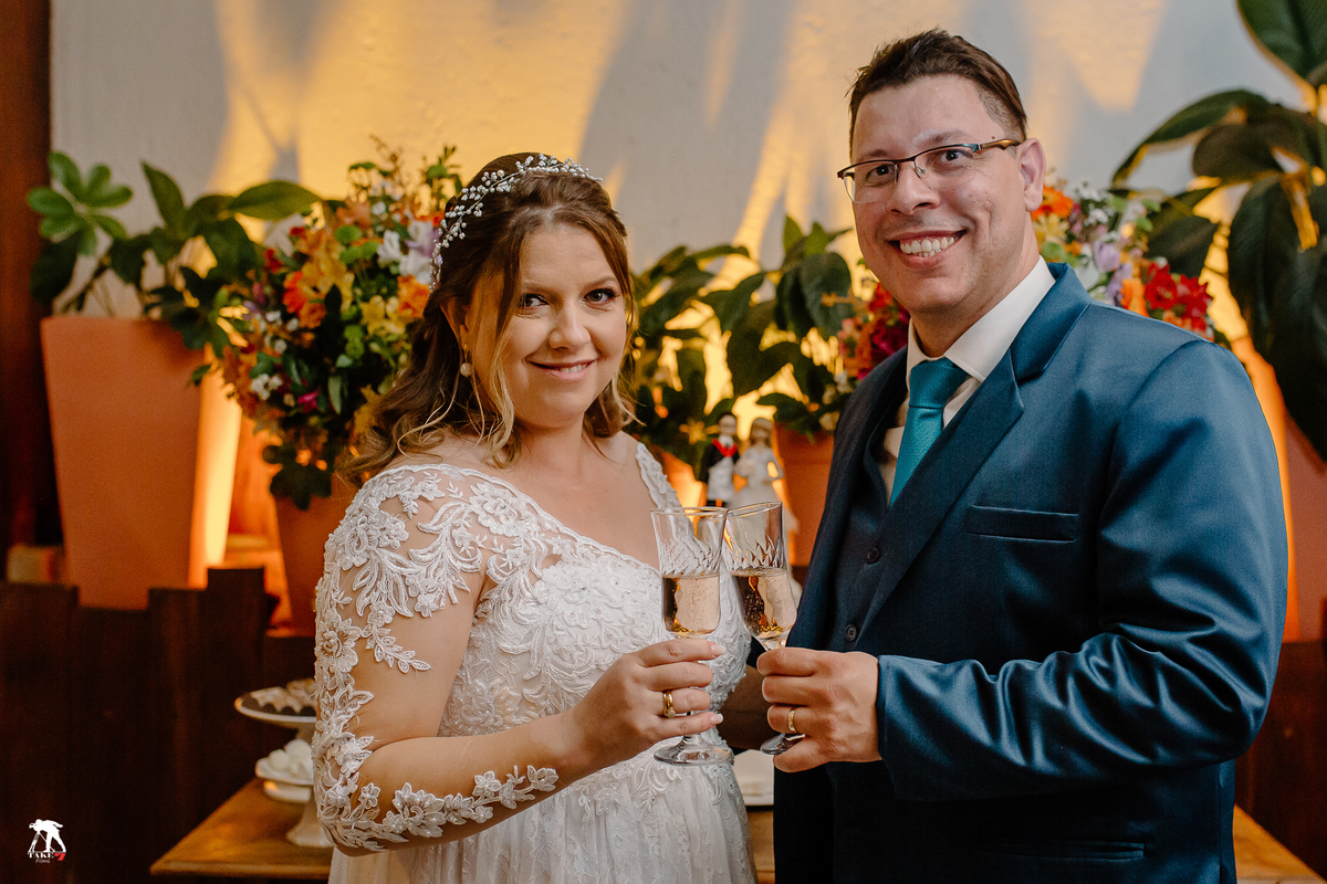 Brinde do casal de Noivos 