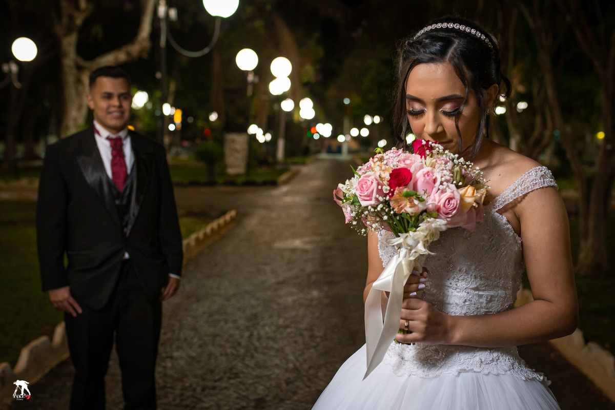 noiva com buque ensaio 