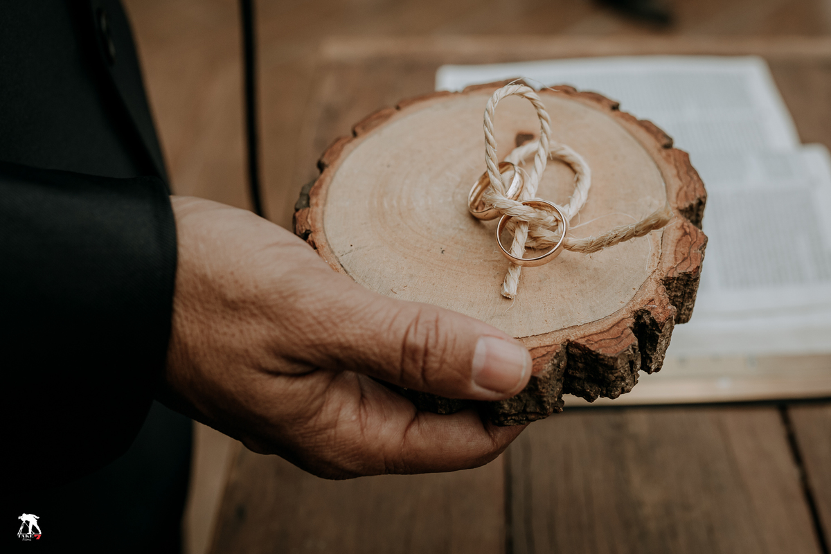aliança no casamento 