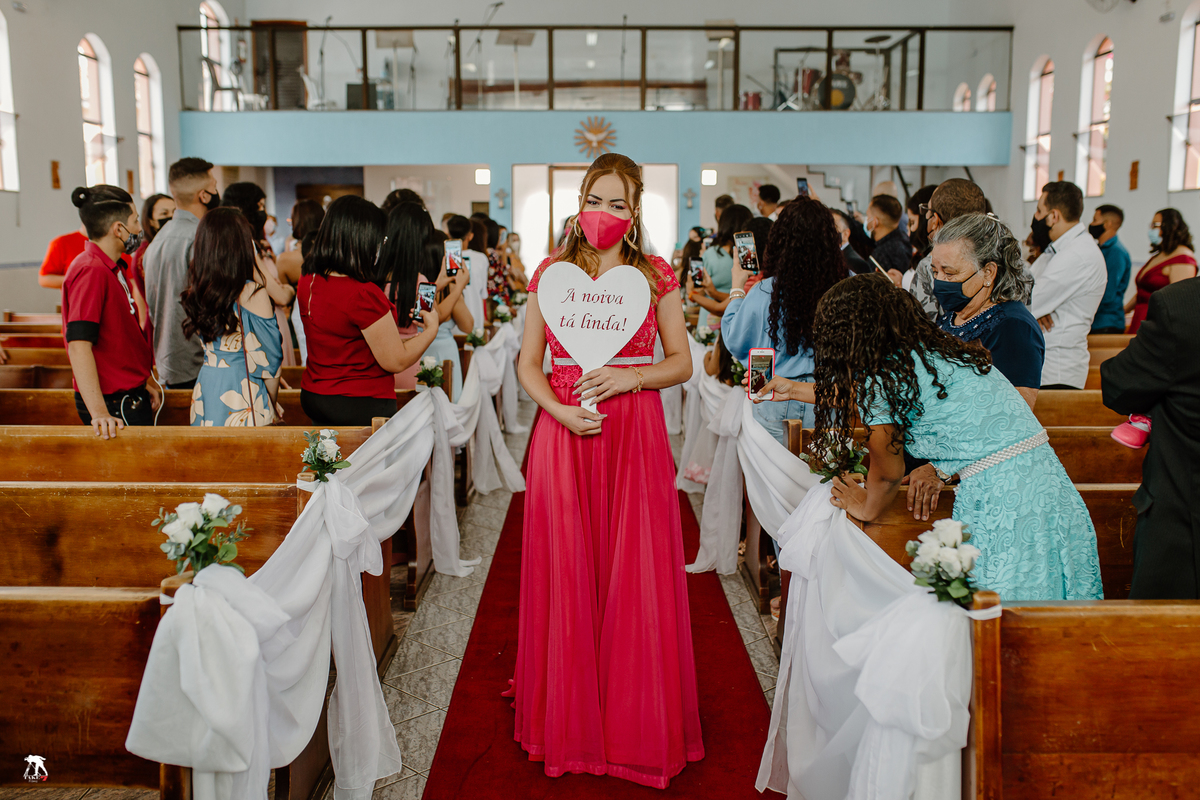 entrada de plaquinhas no casamento