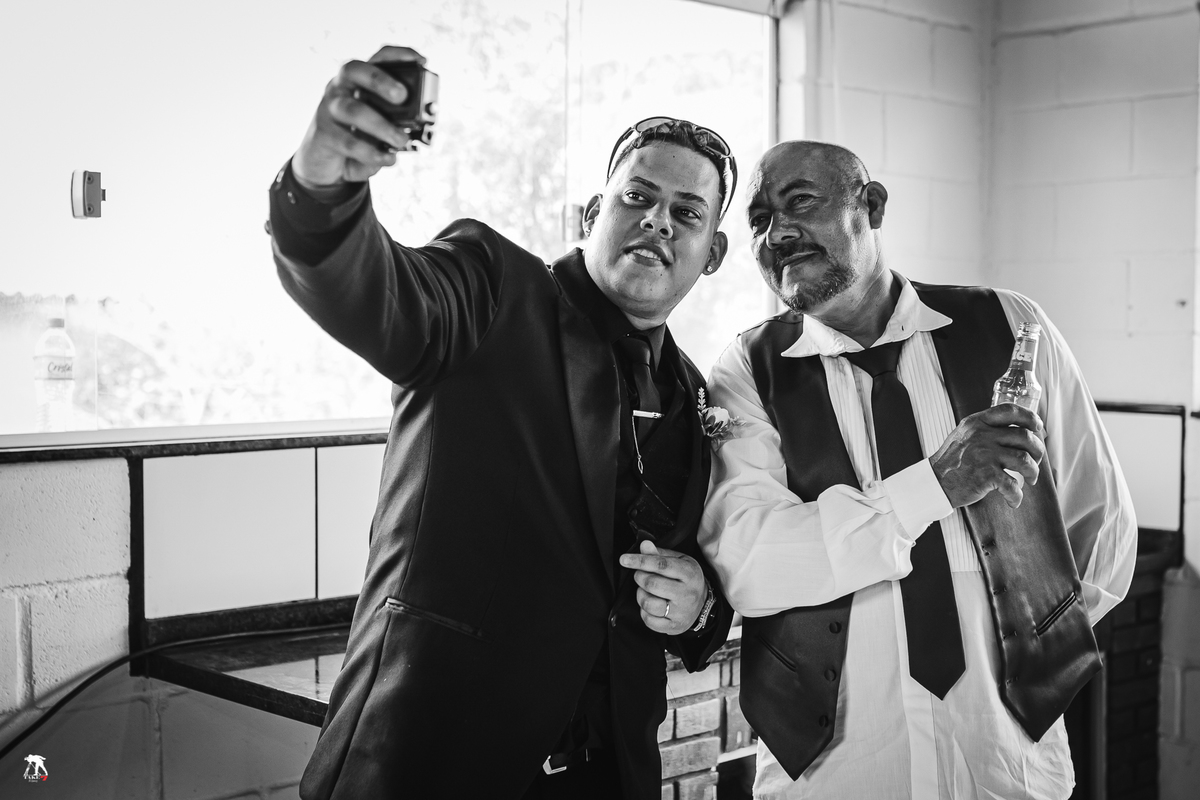 selfie com câmera gopro