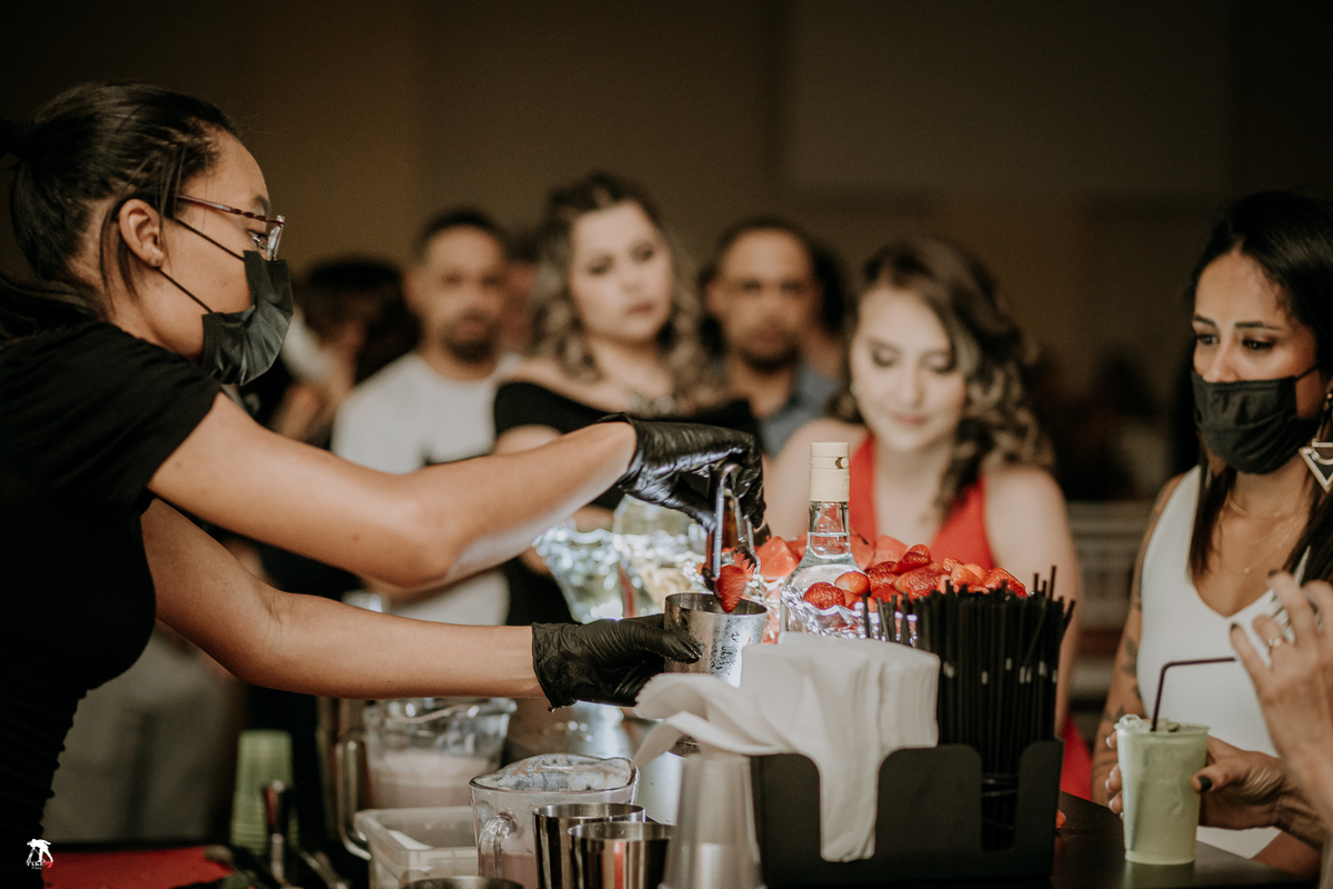 bar tender no casamento 