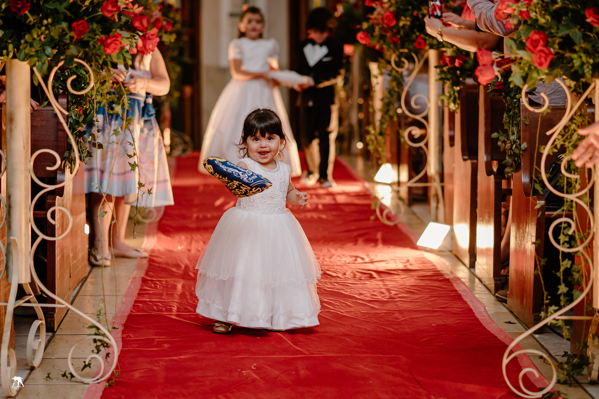 Entrada de alianças no casamento