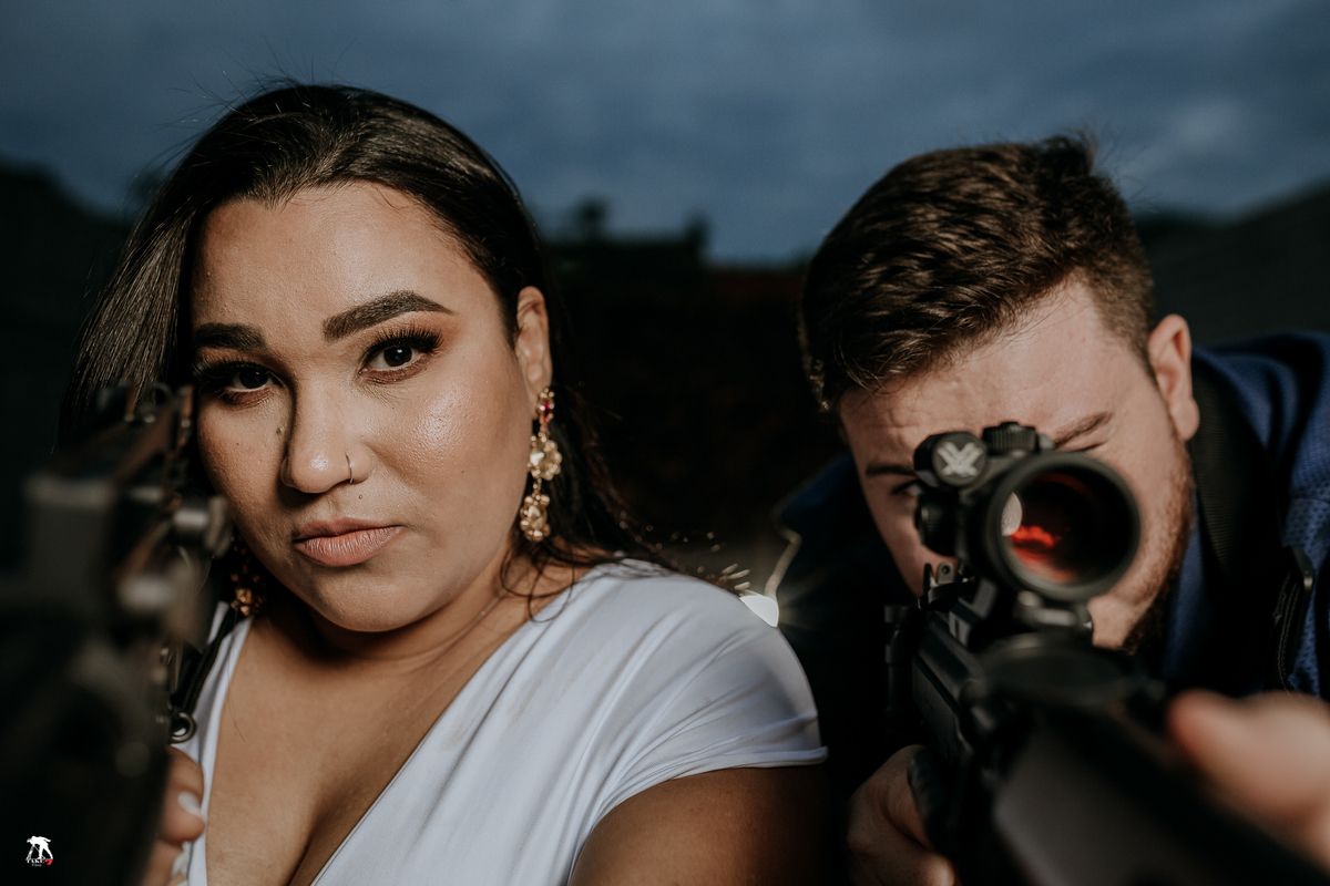 Ensaio pré-wedding clube de tiro