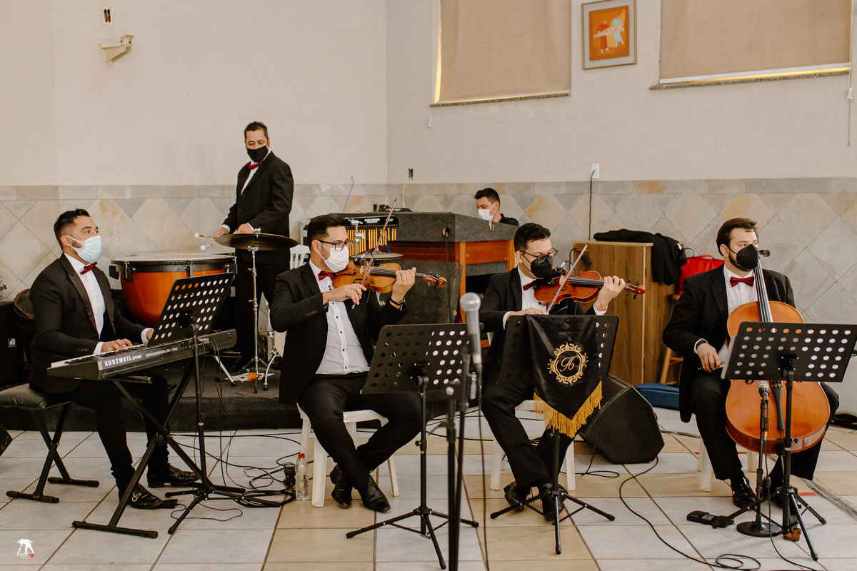 Orquestra musical no casamento