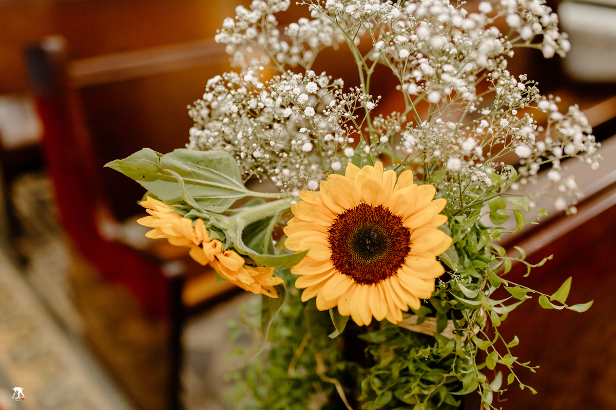 decoração de girassol