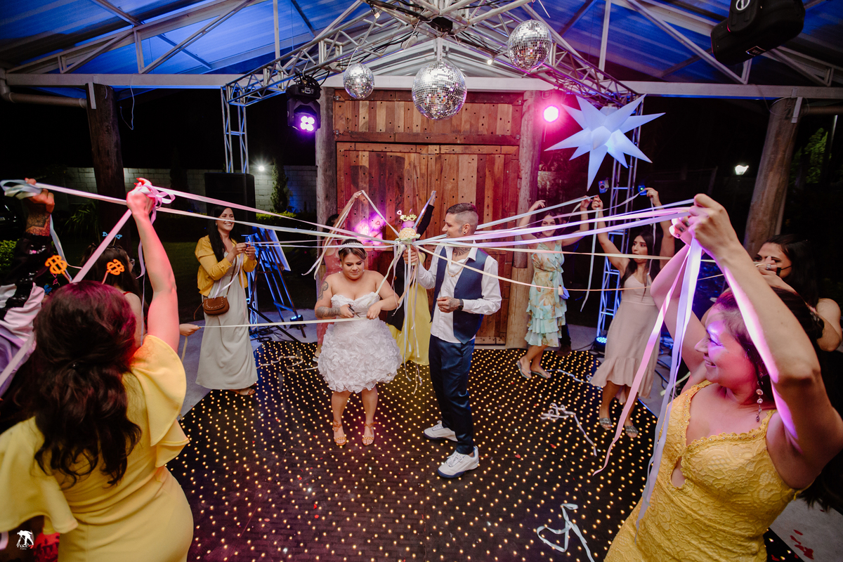 buque de fitas no casamento 