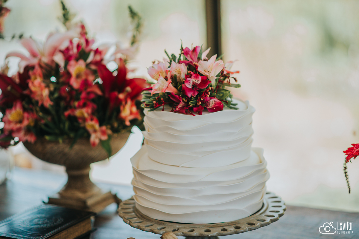 bolo de Casamento Recanto do Bosque Guaratinguetá SP