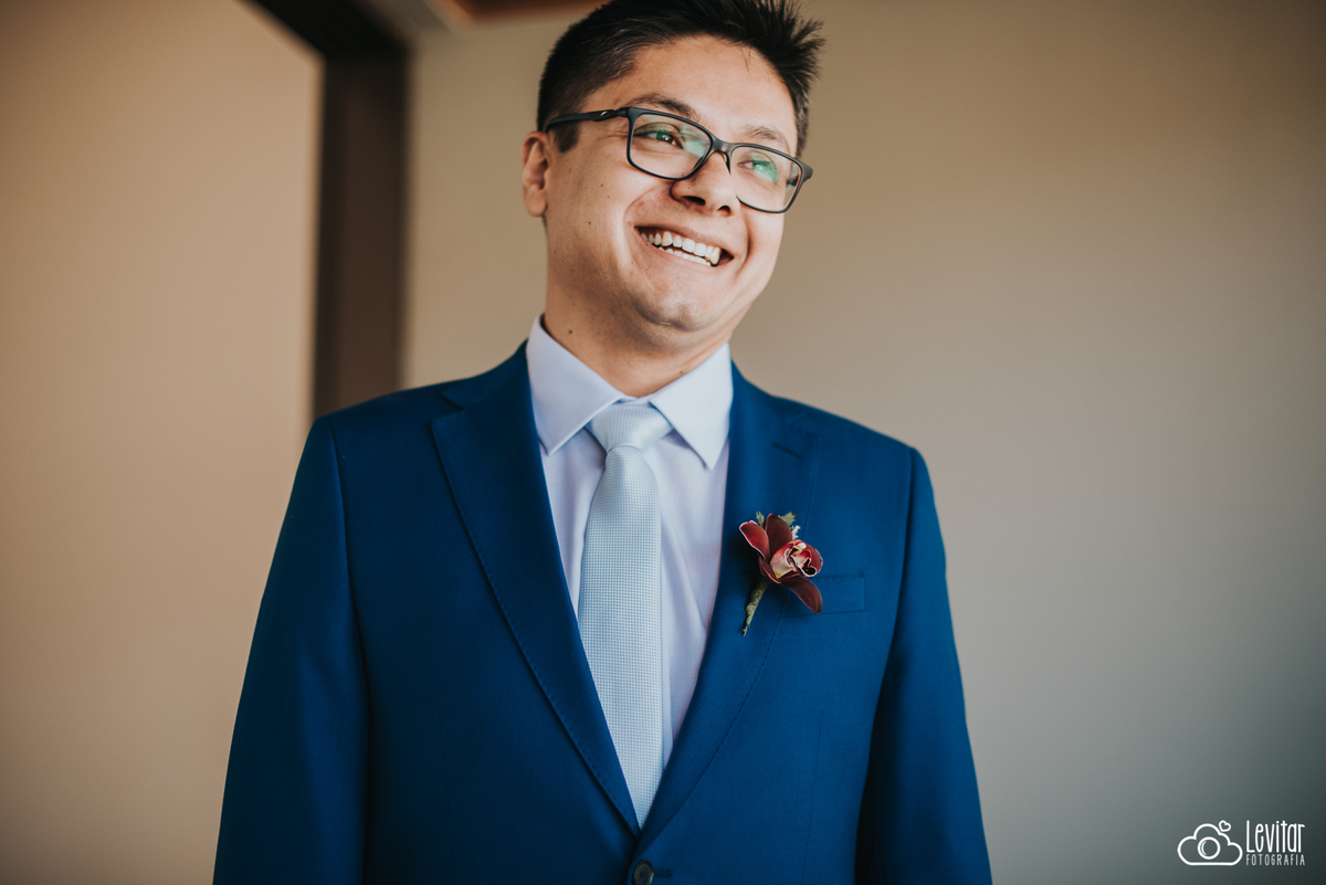 Lapela Noivo Casamento Recanto do Bosque Guaratinguetá SP