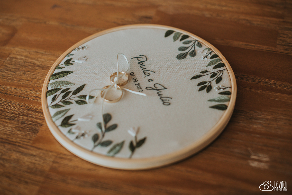 Porta Alianças Casamento Recanto do Bosque Guaratinguetá SP