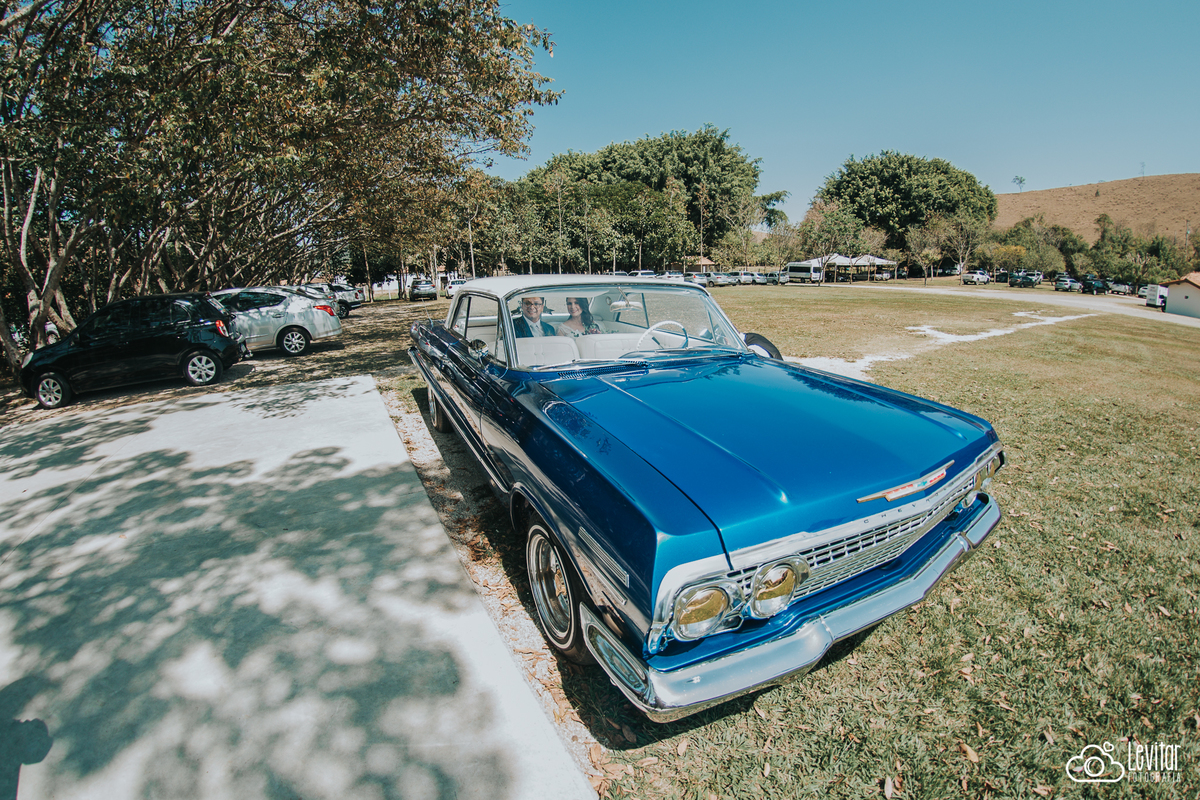 Opala Azul carro antigo Casamento Recanto do Bosque Guaratinguetá SP