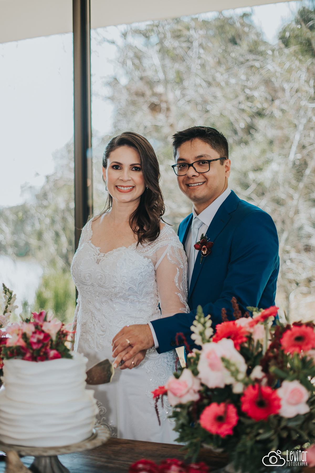 bolo dos noivos Casamento Recanto do Bosque Guaratinguetá SP