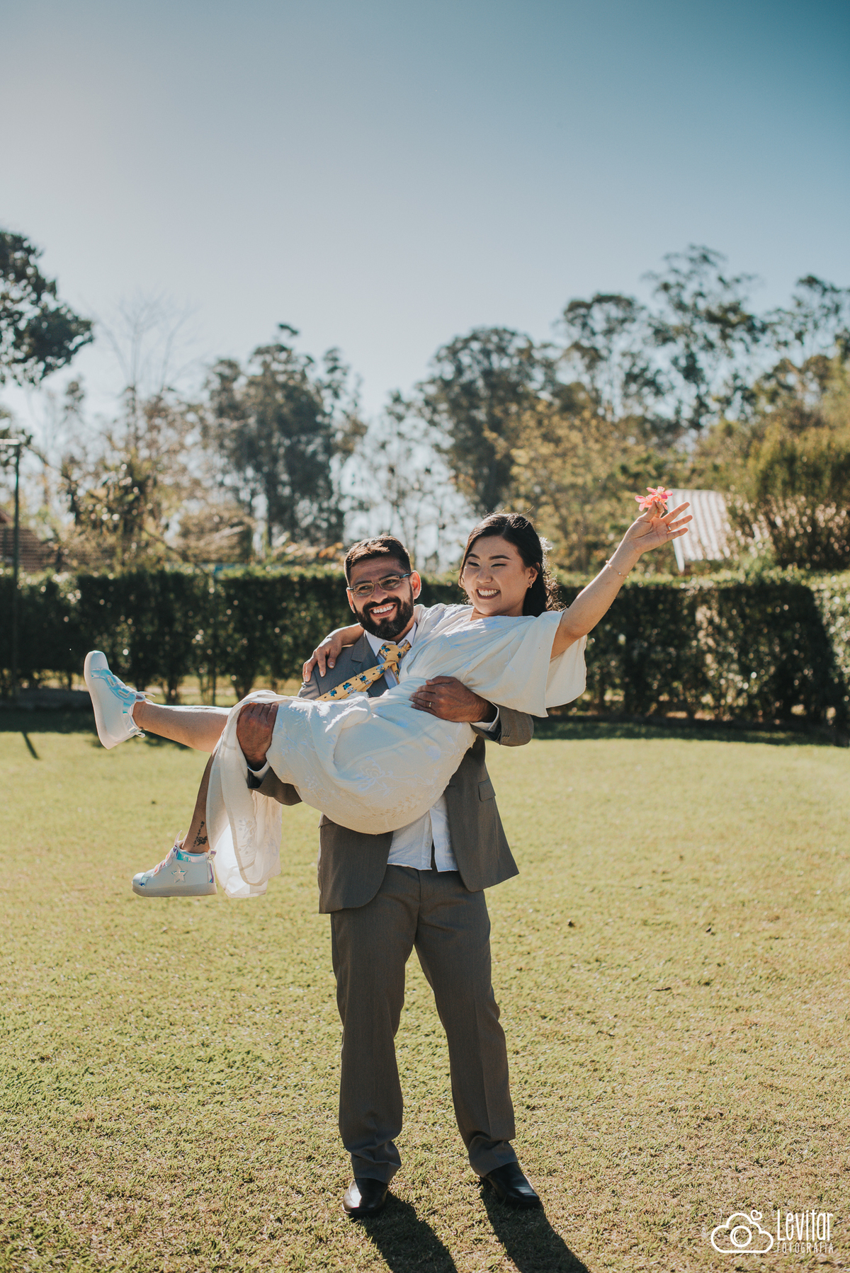 fotografia de casamento ao livre em são josé dos campos