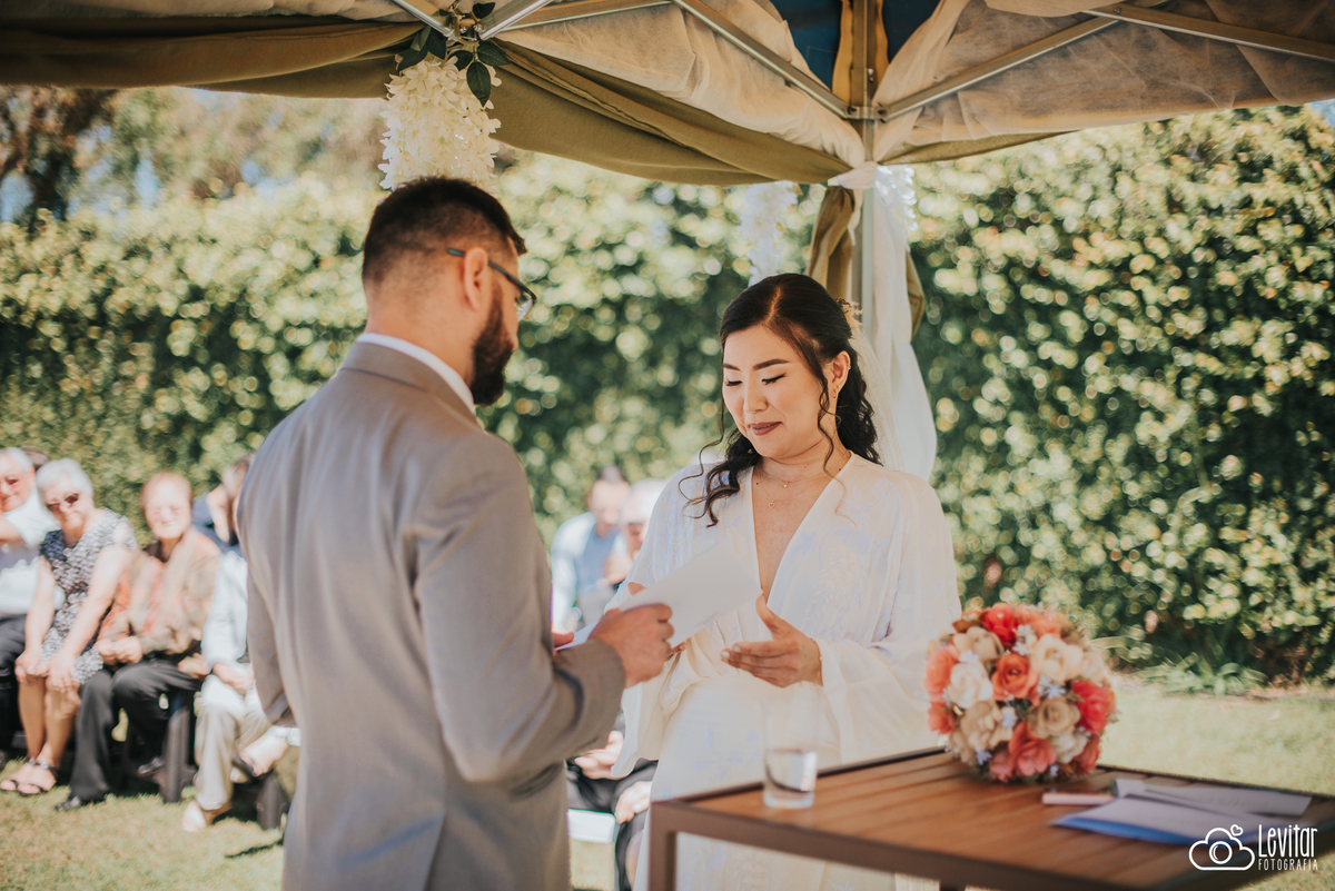 fotografia de casamento ao livre em são josé dos campos