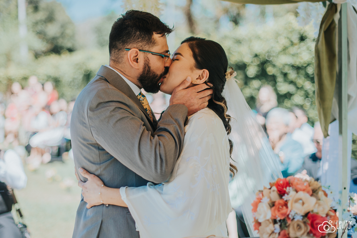 fotografia de casamento ao livre em são josé dos campos