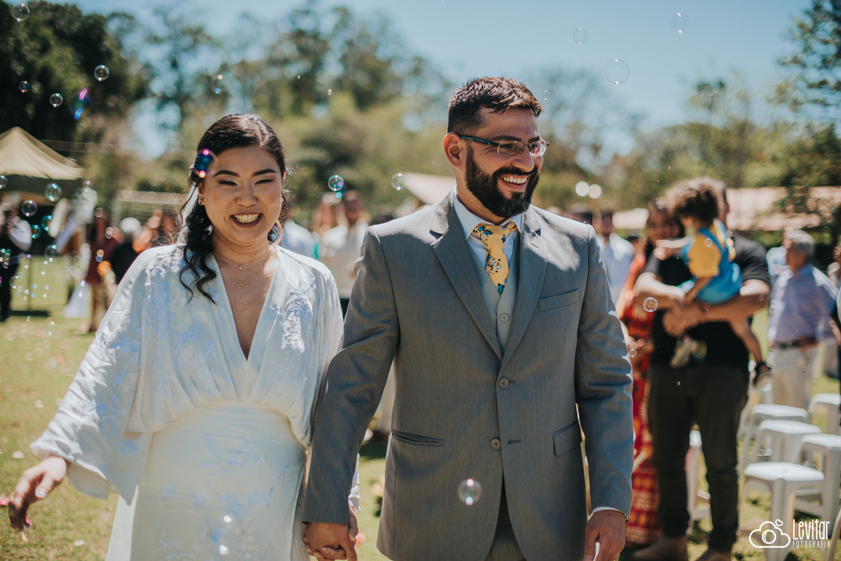 fotografia de casamento ao livre em são josé dos campos