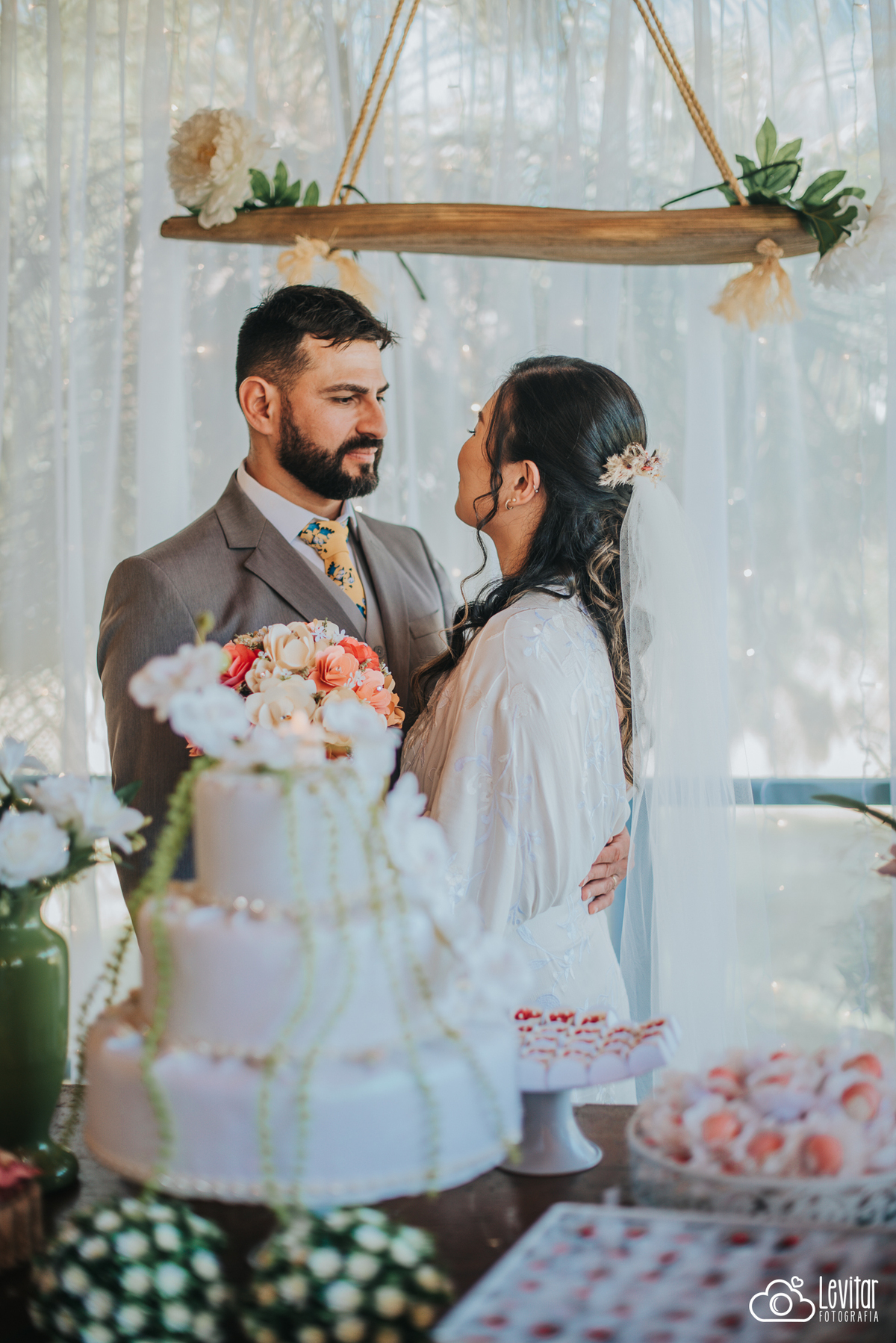fotografia de casamento ao livre em são josé dos campos