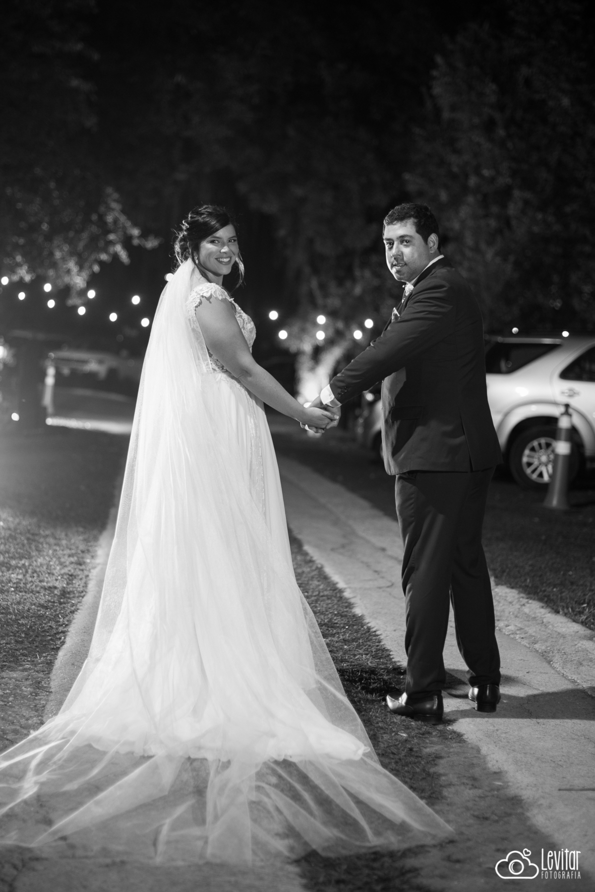 cenário noturno com iluminação Casamento no Recanto Vip