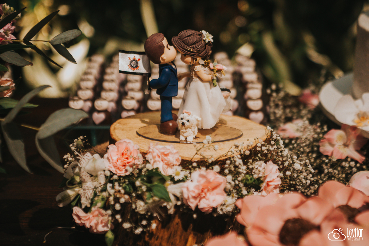 topo de bolo Casamento no Recanto Vip