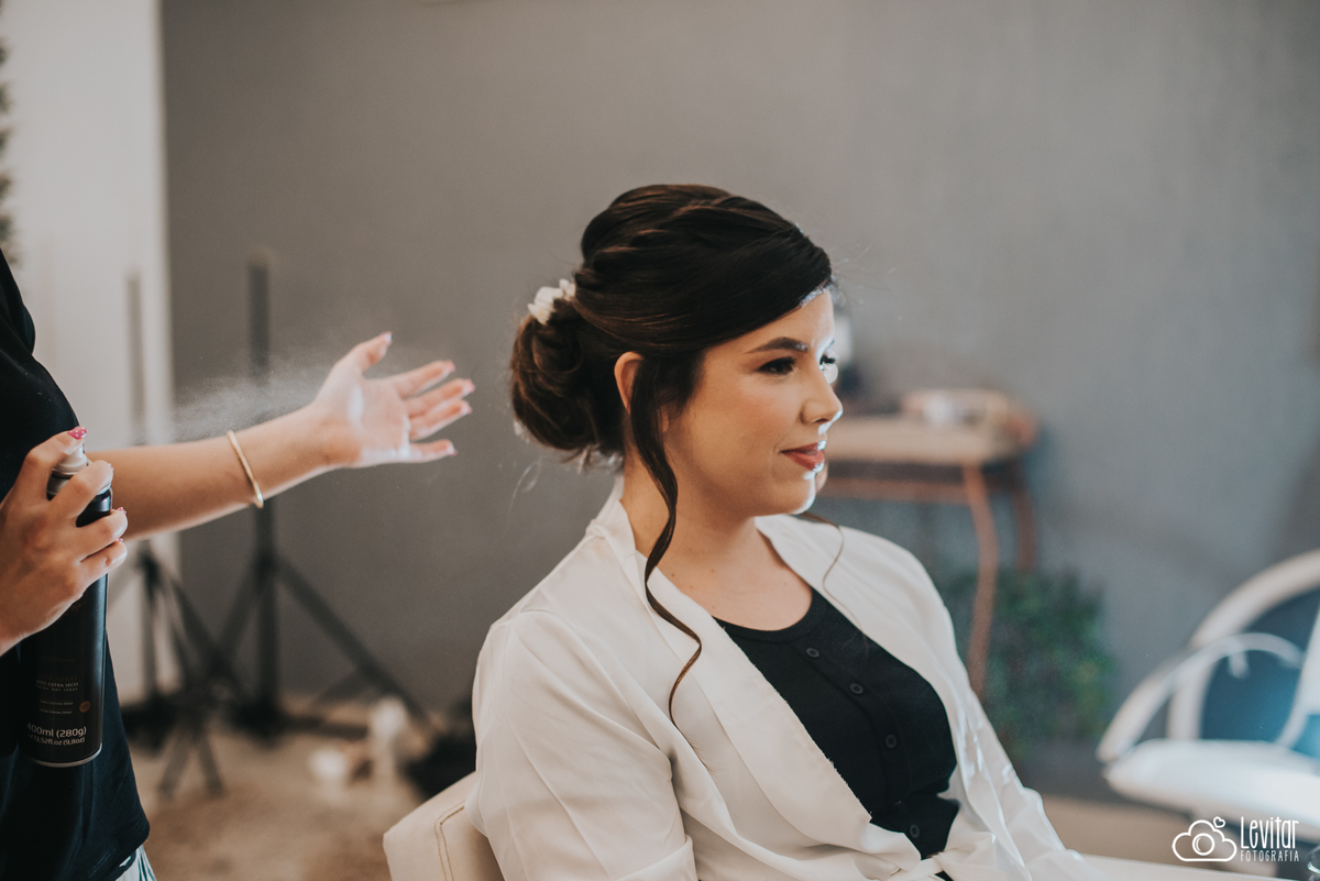 penteado de noiva 
Casamento no Recanto Vip