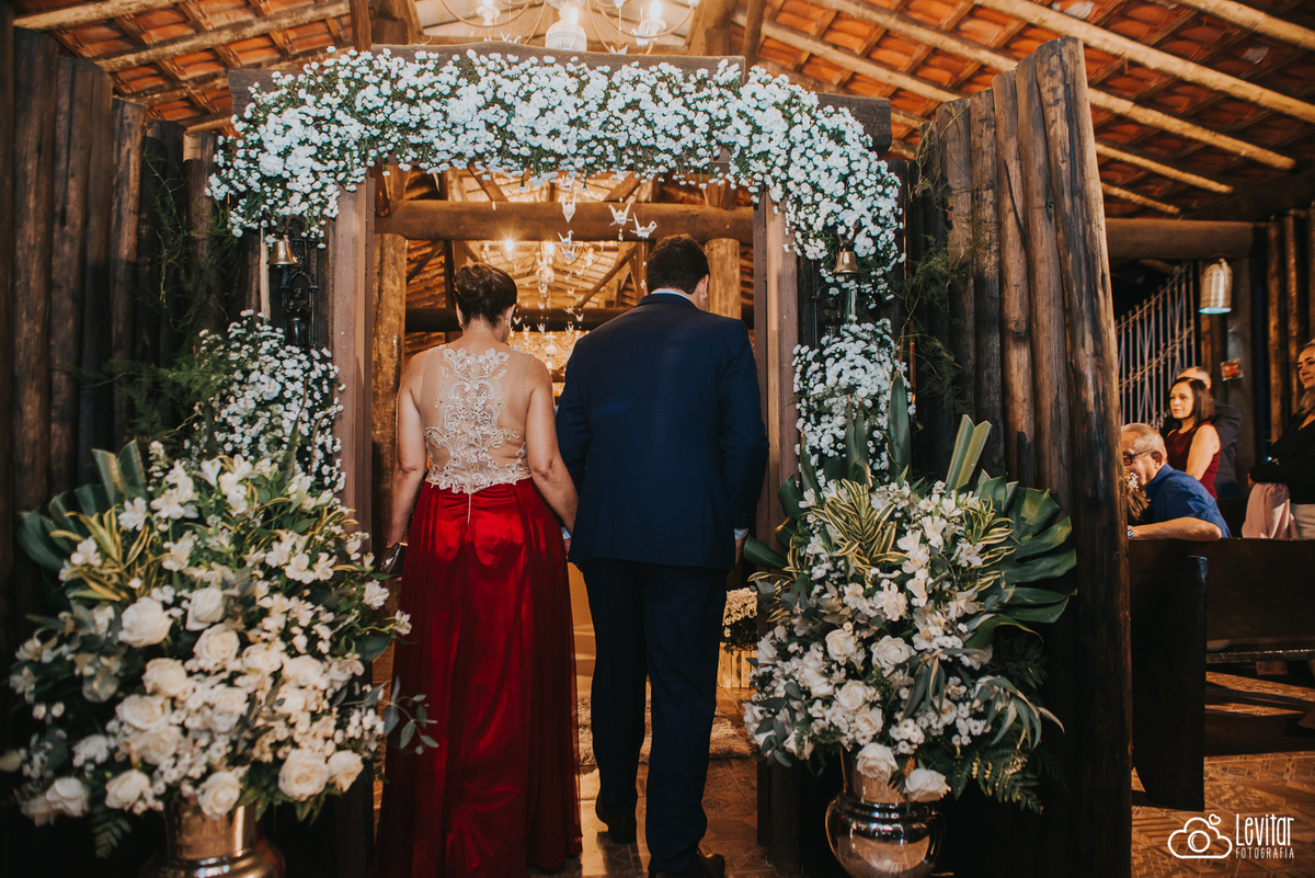 noivo e mãe Casamento no Recanto Vip