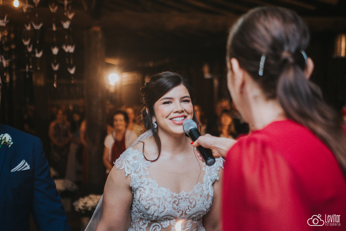 momento do sim da noiva Casamento no Recanto Vip