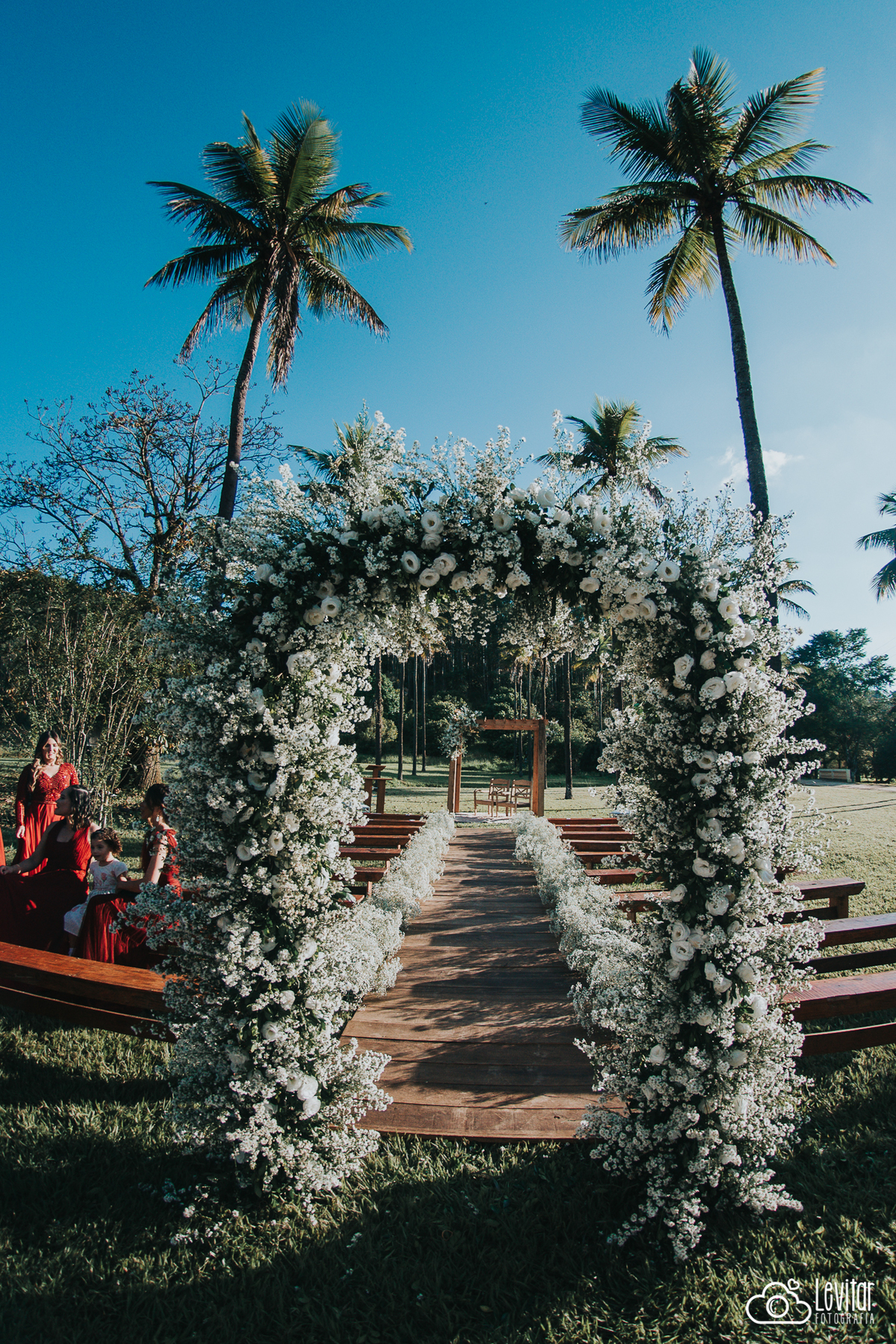 decoração casamento  Fazenda Marambaia arco de flores