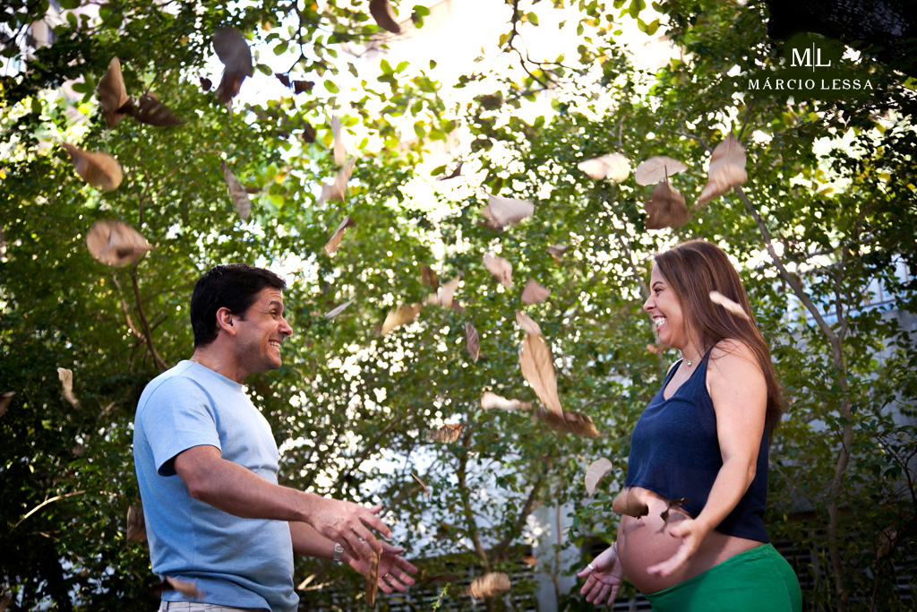 Felicidade contagiante no Ensaio de Gestante por Márcio Lessa | Fotografia