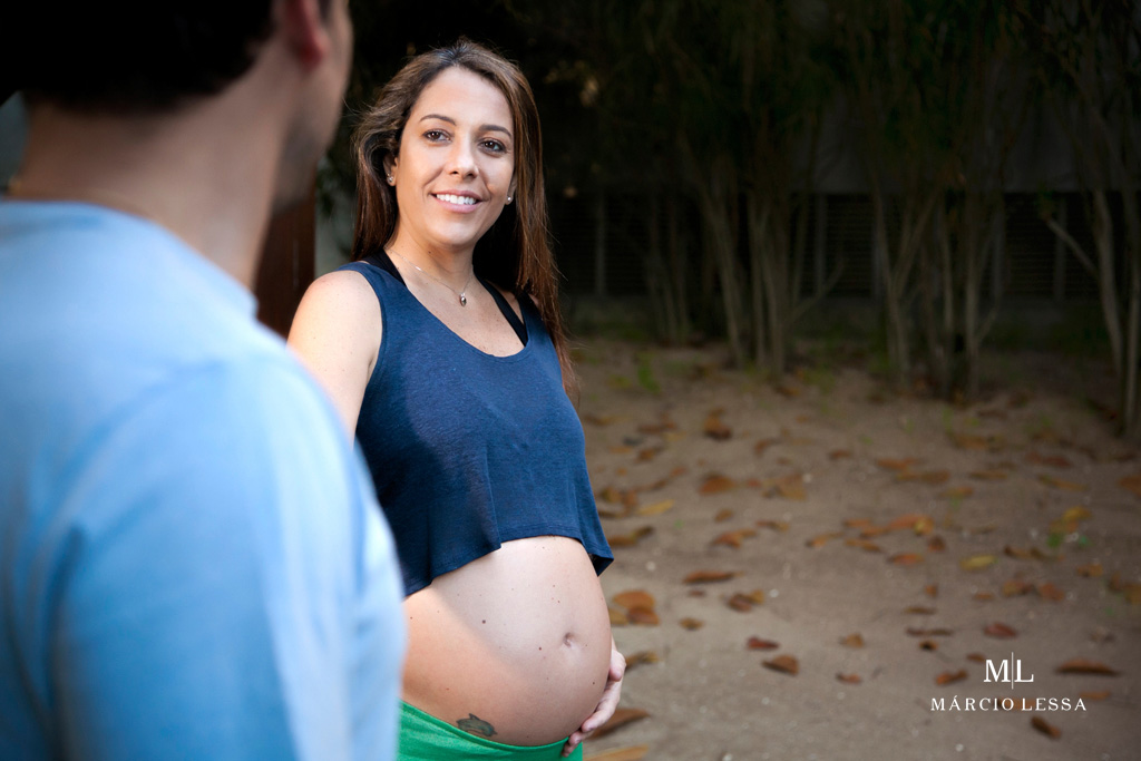 Ela, ele e a barriga linda no Ensaio de Gestante por Márcio Lessa | Fotografia