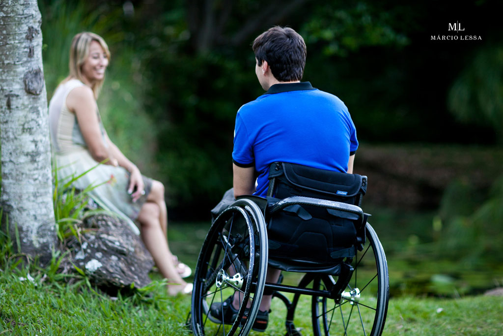 Noivo Atleta Paralímpico | Pre-Wedding no Parque Penhasco Dois Irmãos, Leblon, Rio de Janeiro, RJ, por Márcio Lessa | Fotografia