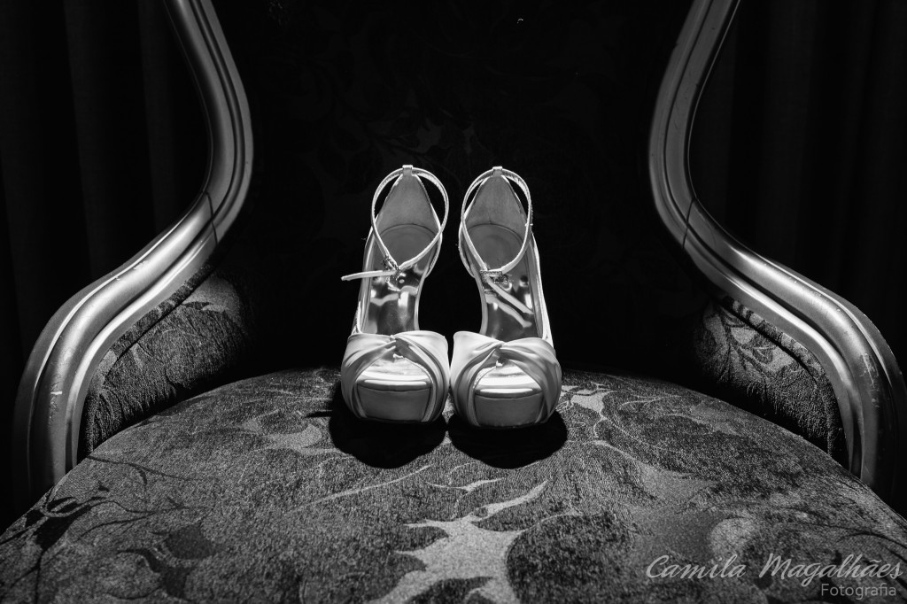 Sapato de noiva fotografia Camila Magalhães