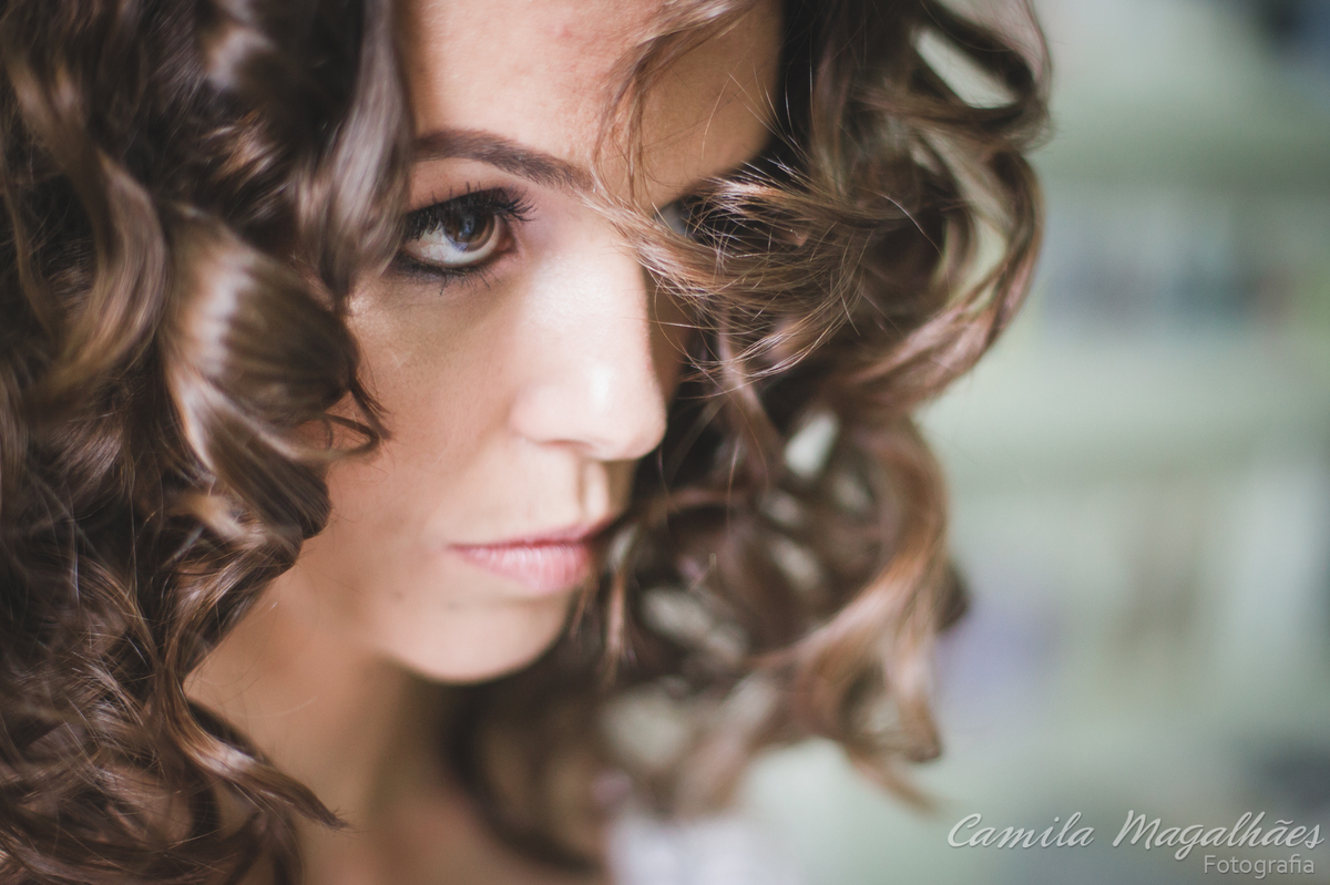 noiva ficando pronta cabelo
