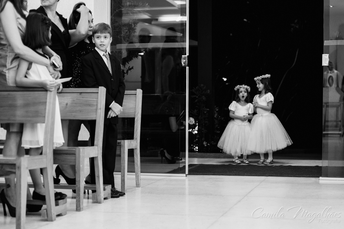 daminhas vestidas de bailarinas