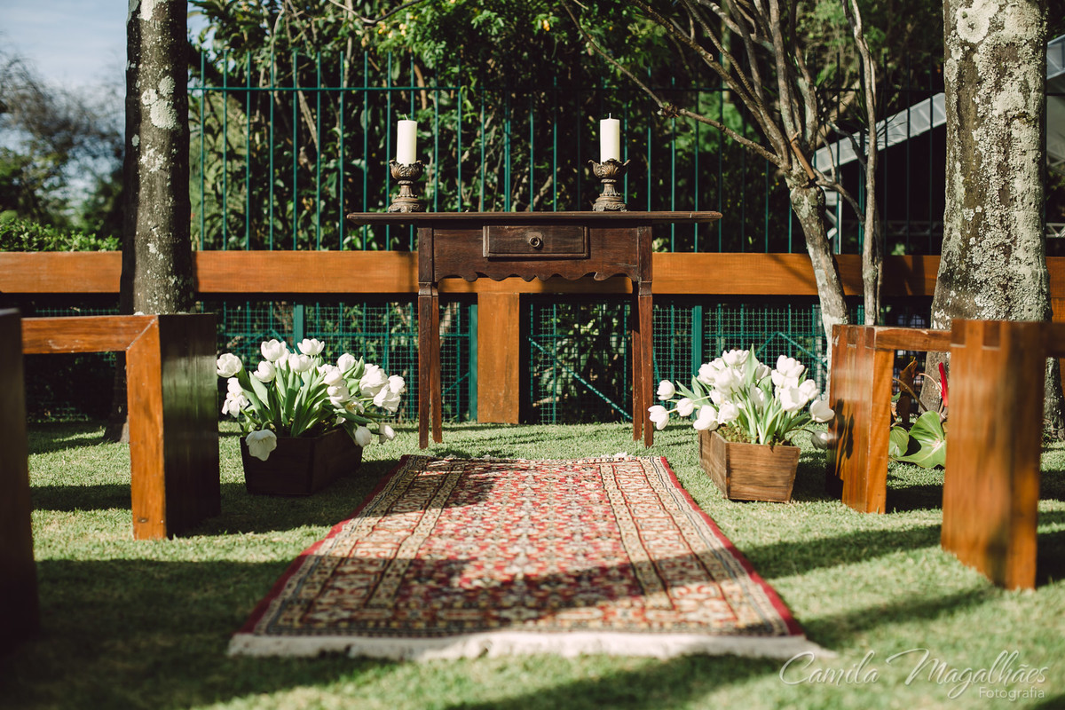 altar casamento em casa