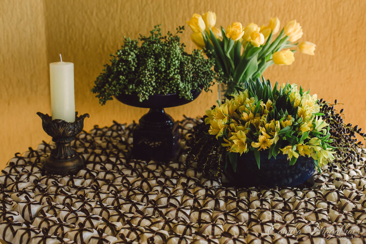 bem casados decor amarela