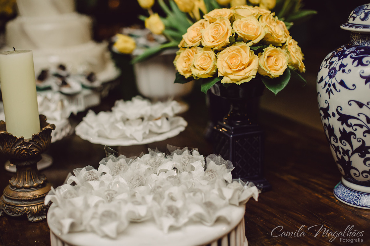 decor amarela casamento