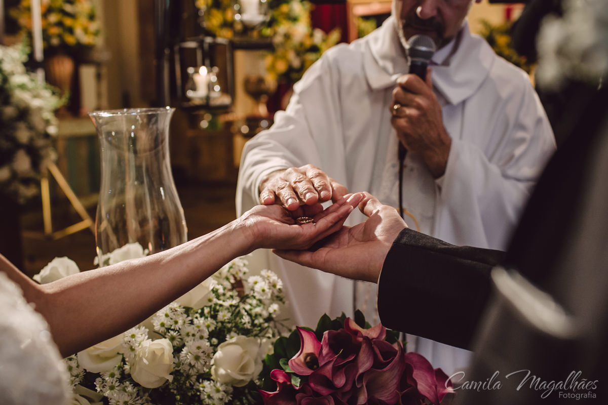 alianças fotografia de casamento
