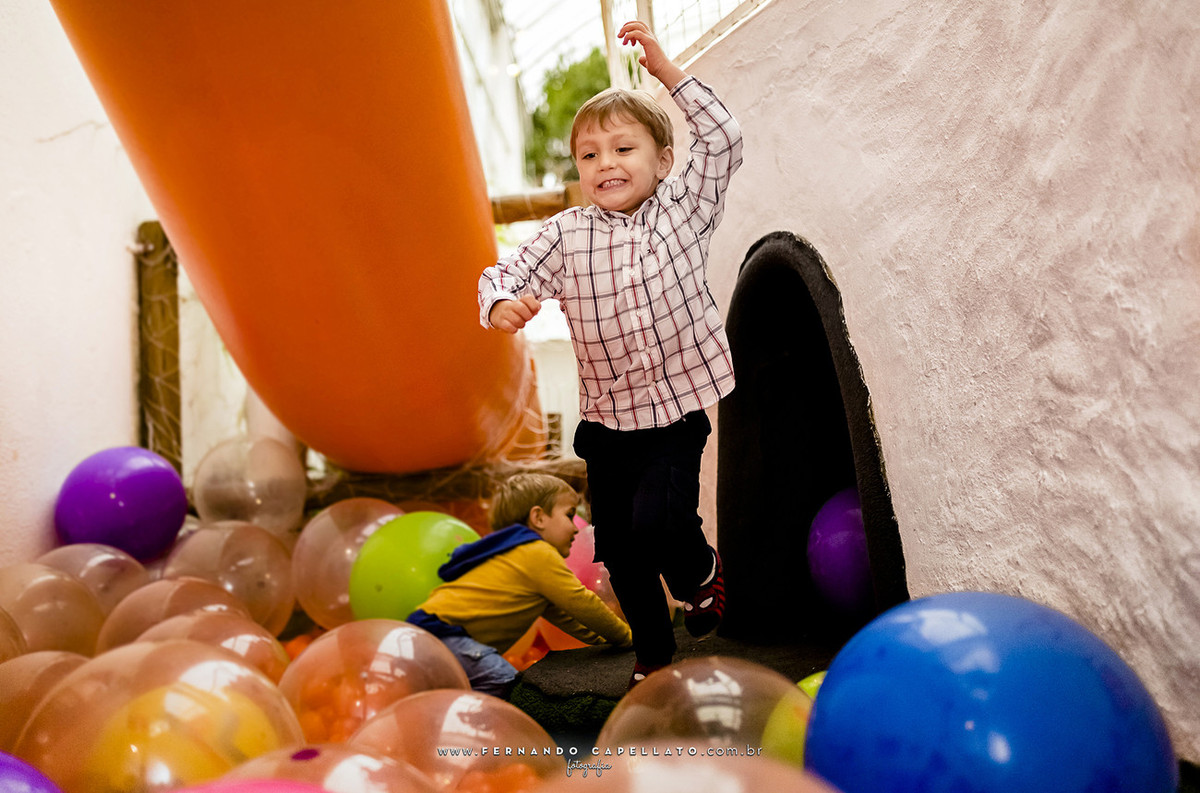 Aniversário infantil | Espaço Tragaluz | Bruno fez 3!