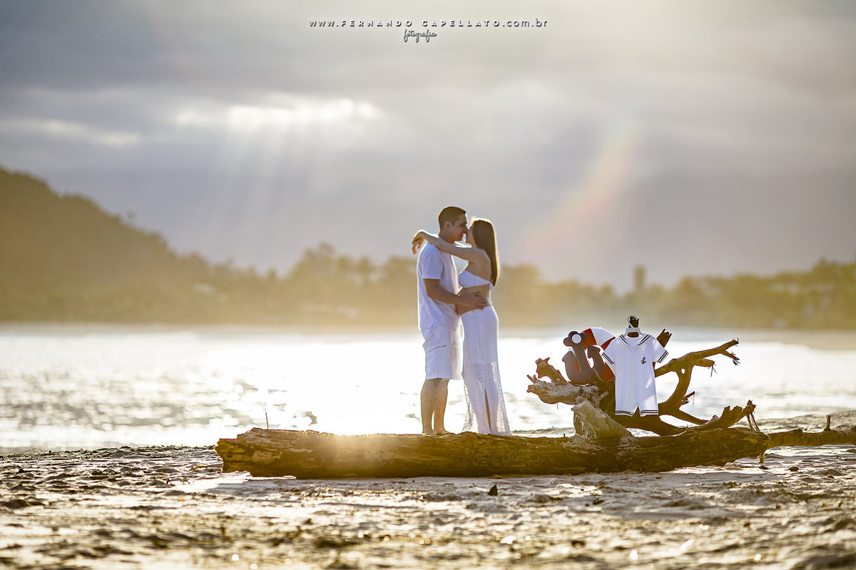 Ensaio de gestante | Barra do Una | O marinheiro Gustavo