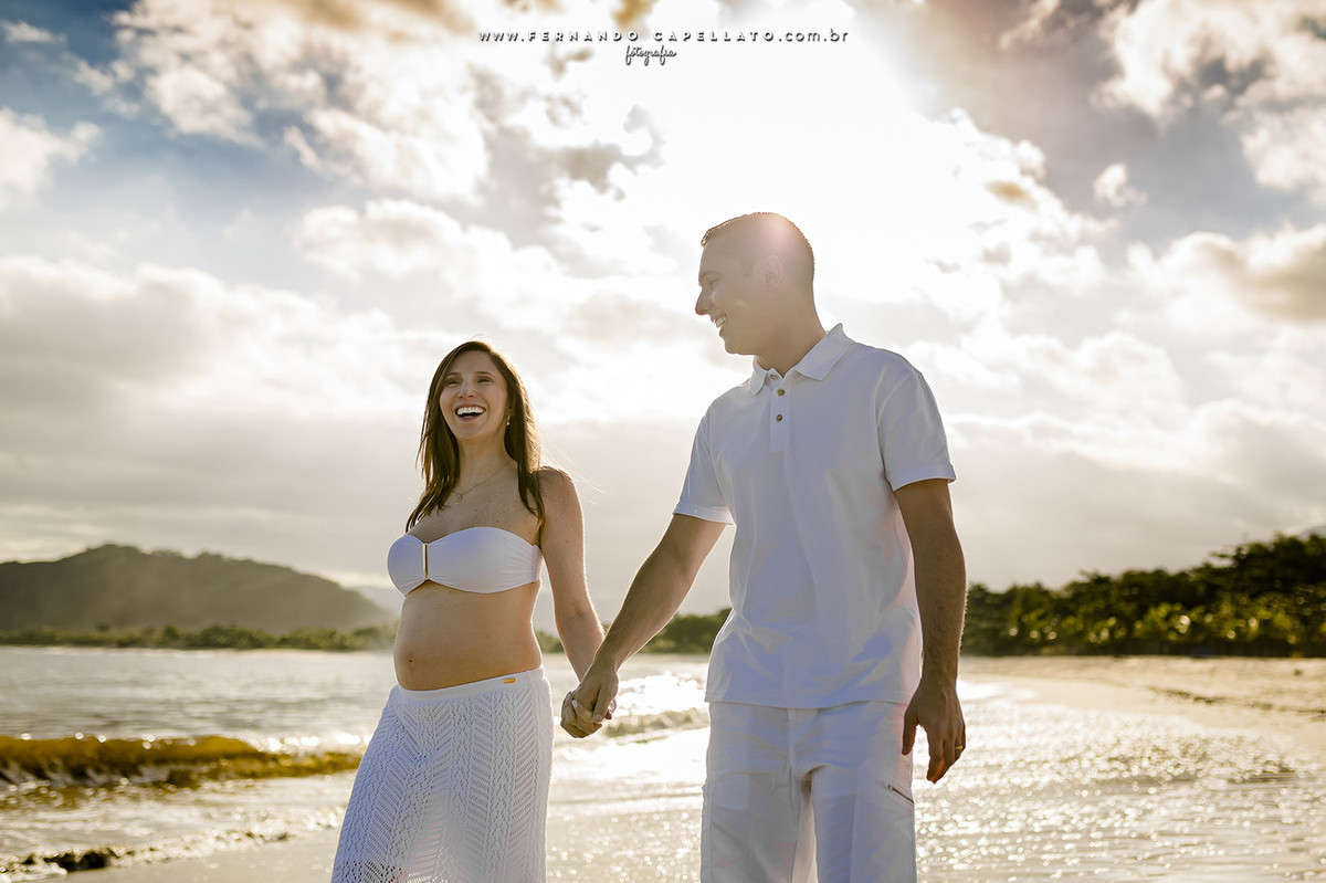 Ensaio de gestante | Barra do Una | O marinheiro Gustavo