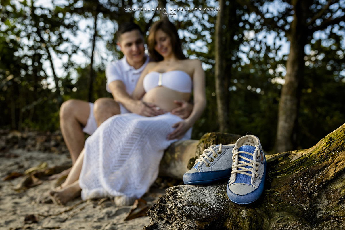 Ensaio de gestante | Barra do Una | O marinheiro Gustavo