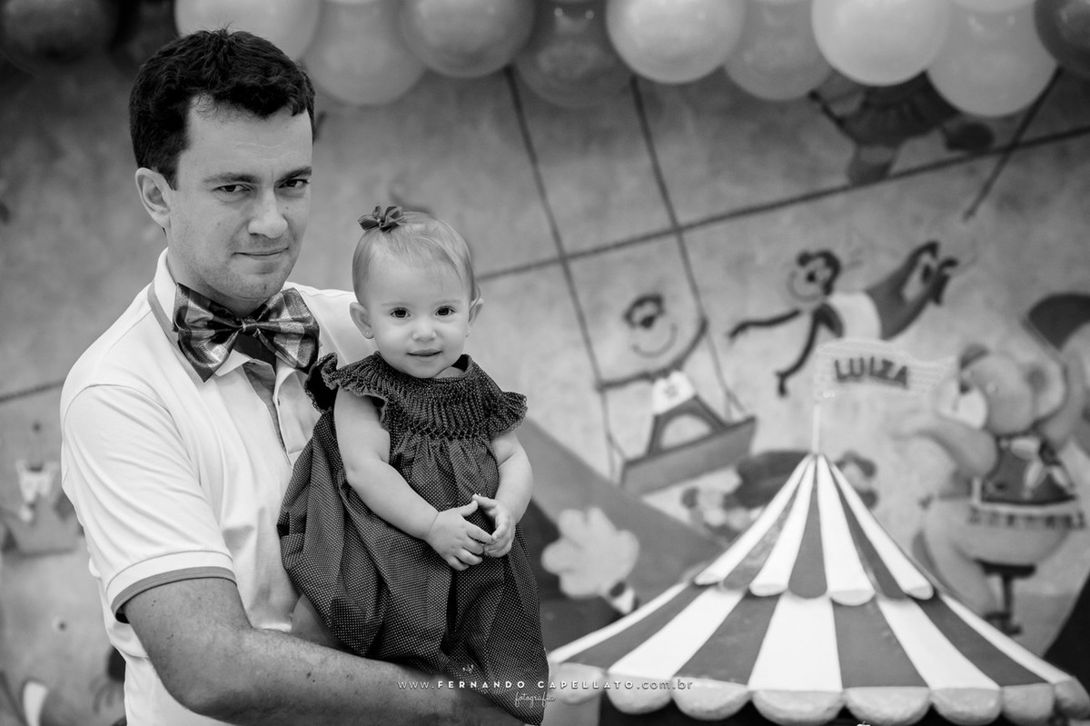 Aniversário infantil | Buffet Circuito da Alegria | Primeiro ano da Luiza!