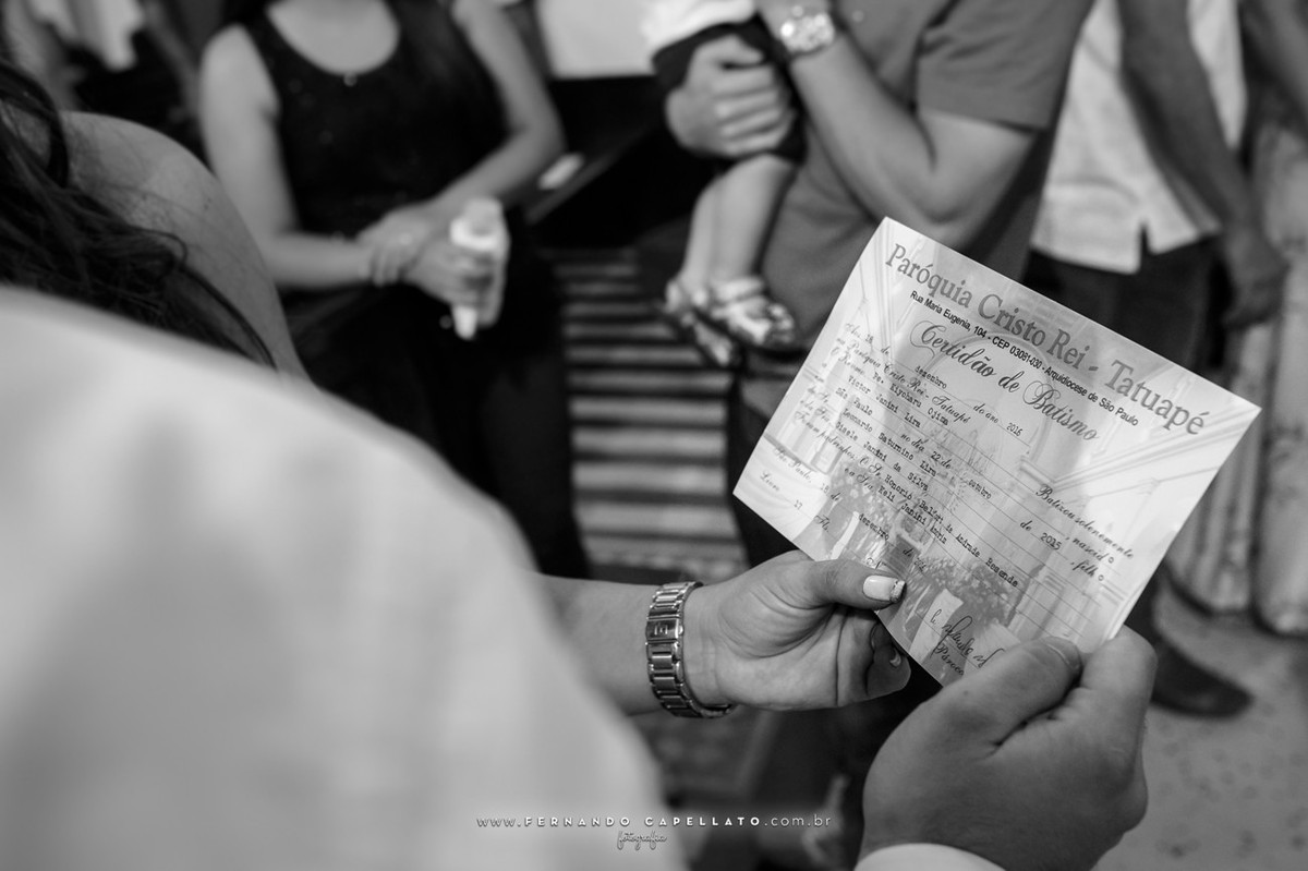 Batizado | Paróquia Cristo Rei Tatuapé | Victor